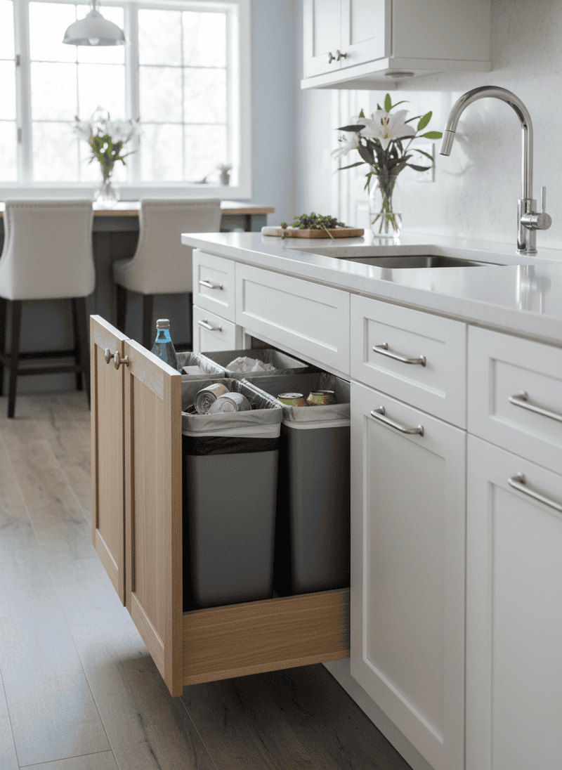 Integrated Waste & Recycling Bins