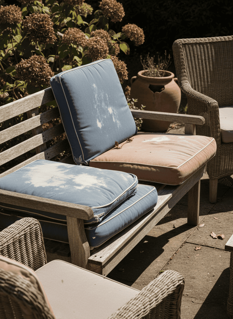 Sun-Bleached Outdoor Cushions