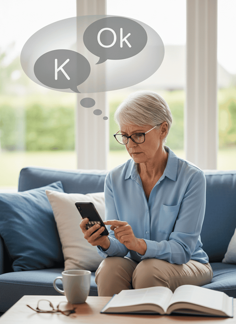 Curiously Sending Just 'K' or 'Ok'