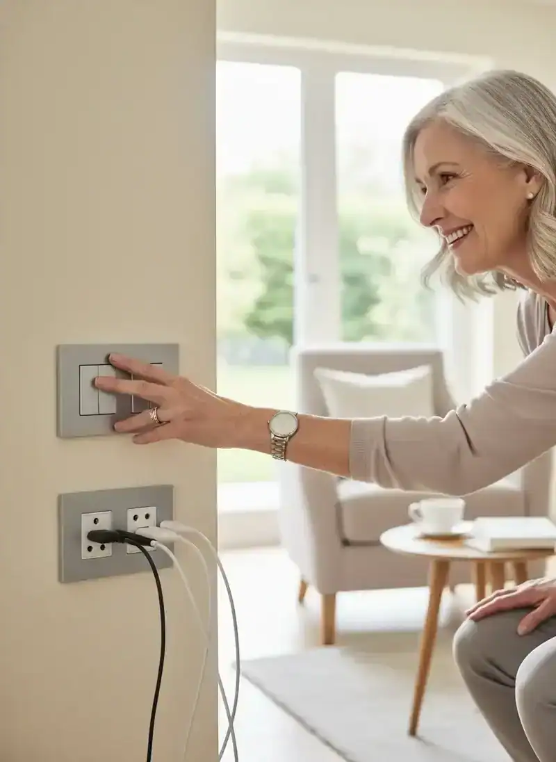 Easy-to-Reach Electrical Outlets and Switches