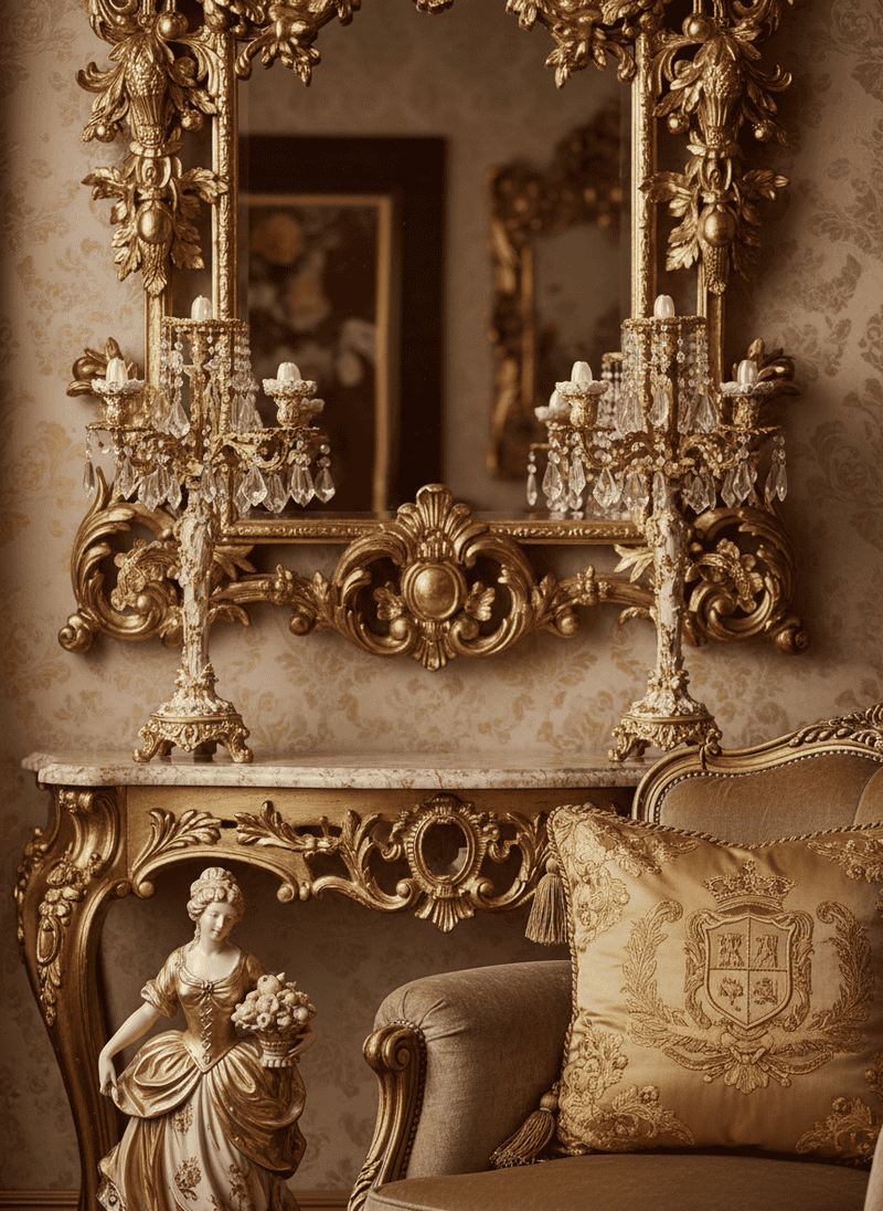 Overly Ornate Gold-Painted Accents