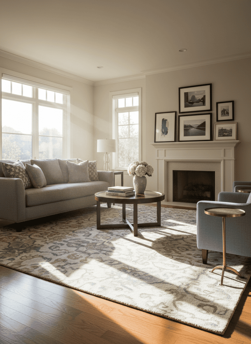 Wall-to-Wall Carpeting in Living Areas