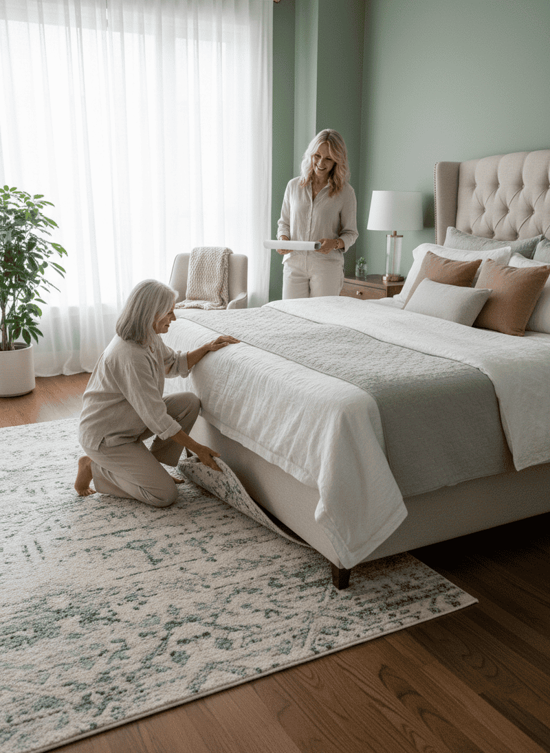 Ensuring Functionality with Thoughtful Rug Placement