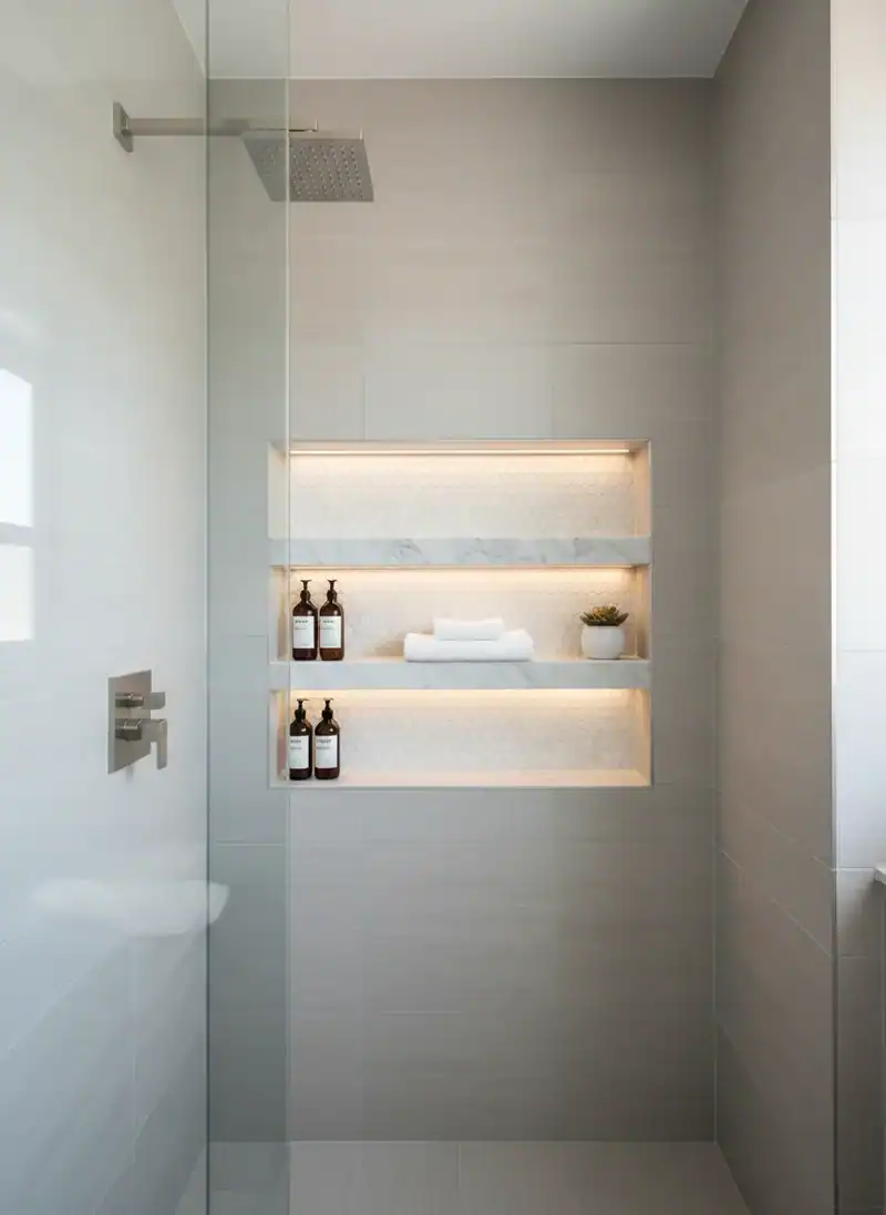 Recessed Niche Shelving