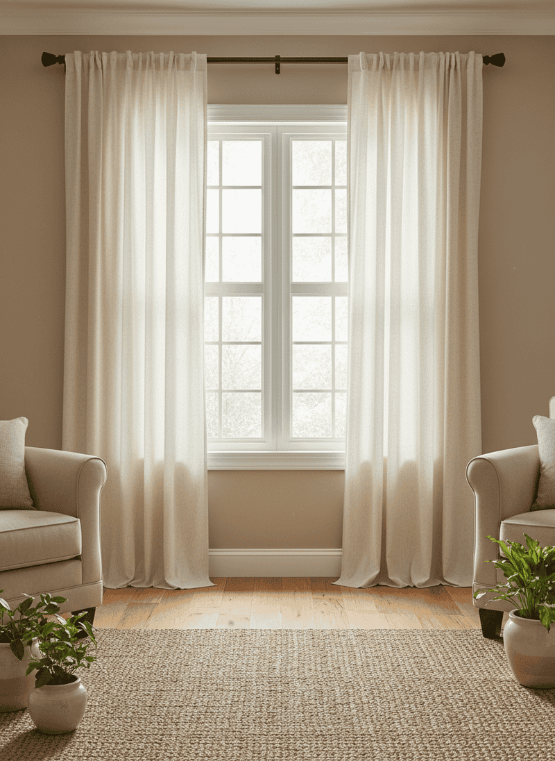 Curtains Hung Too Low Above the Window