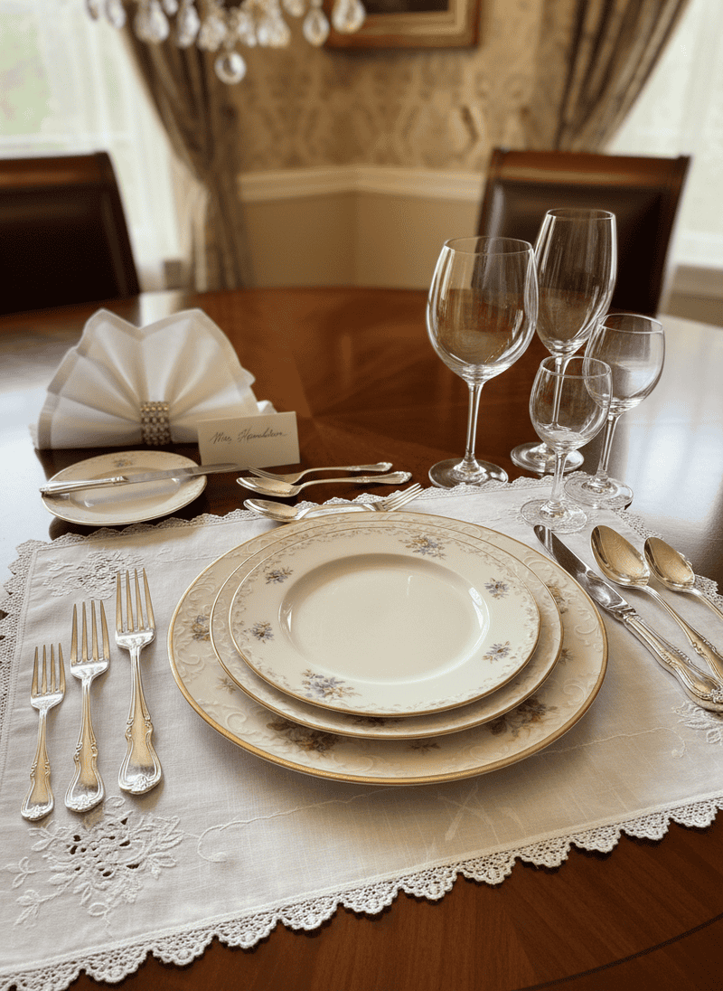 Overly Formal Placemat Settings