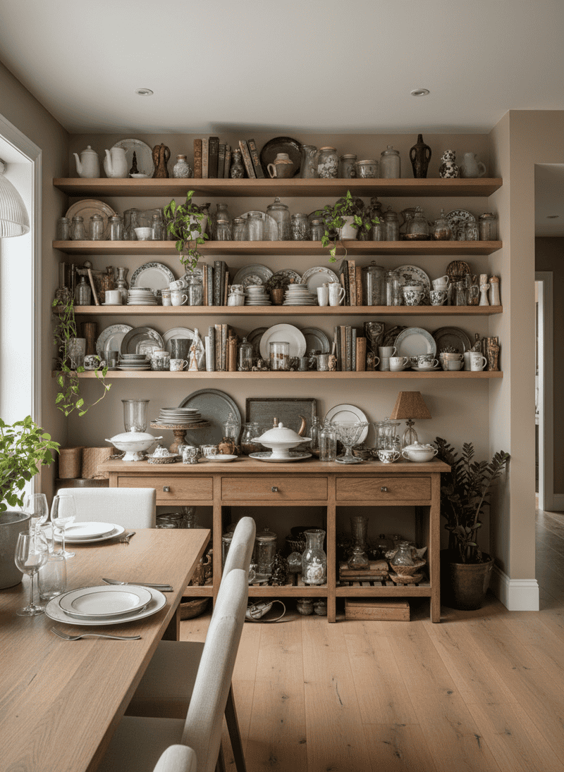 Too Much Open Shelving and Display Clutter