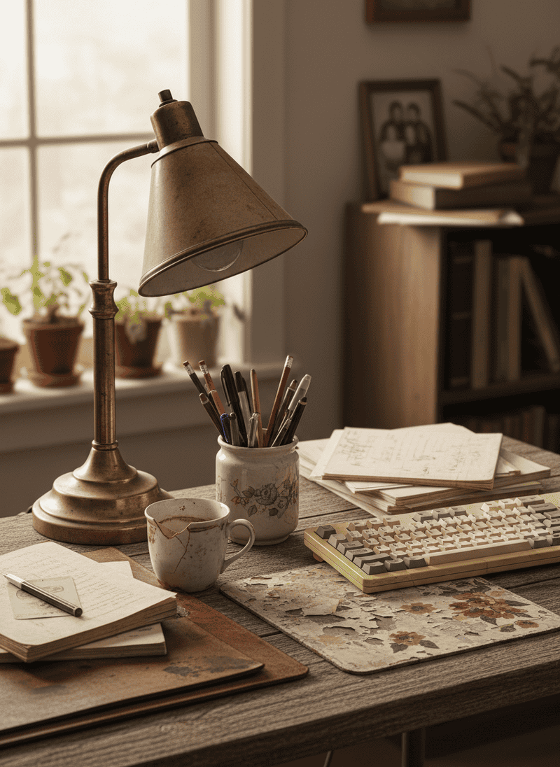 Worn-Out Desk Accessories