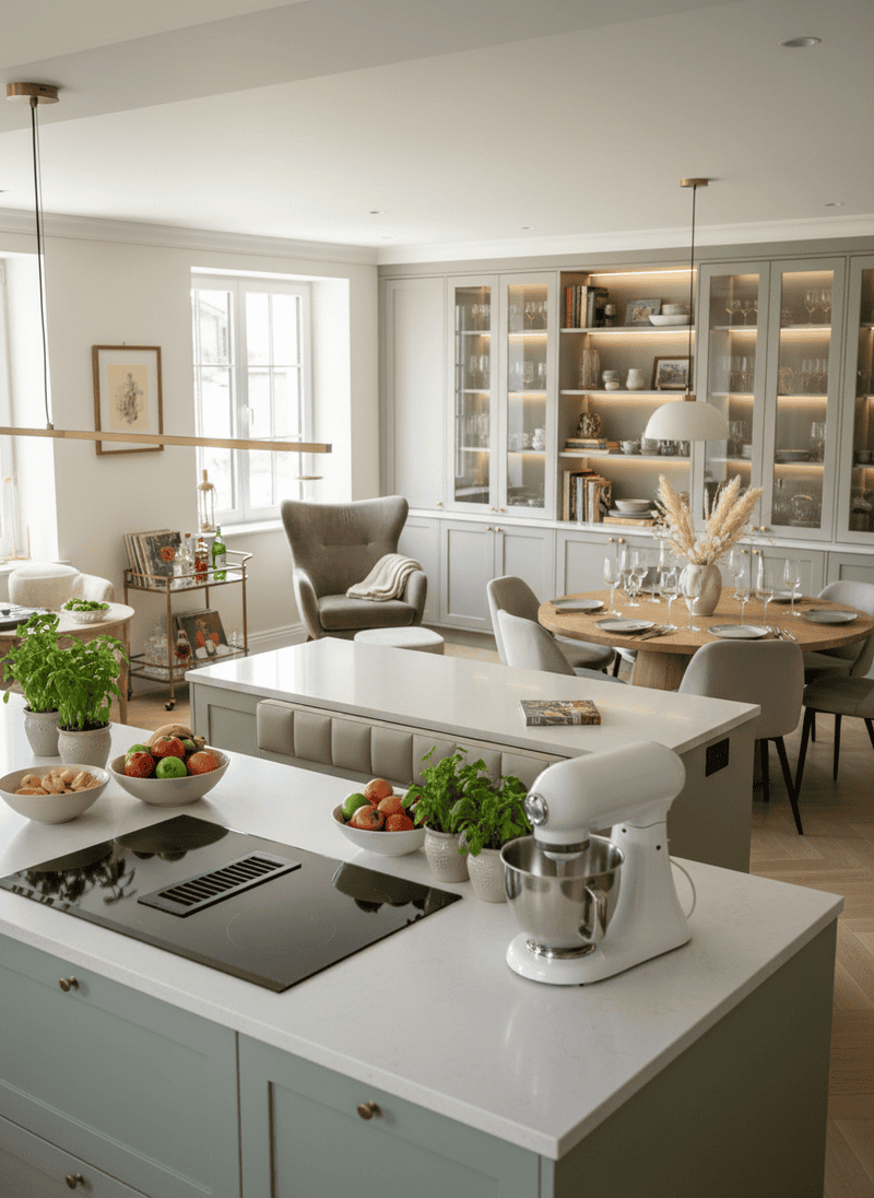 Optimized Kitchen & Entertaining Zones