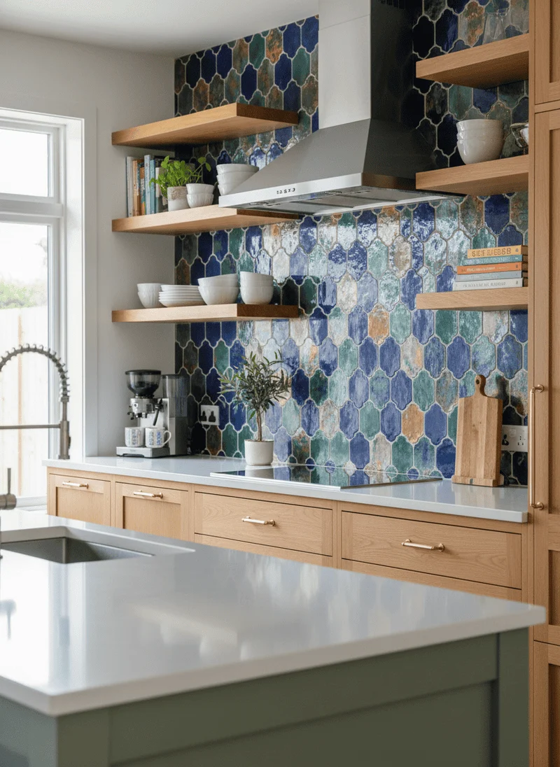 Statement Backsplash for Personality