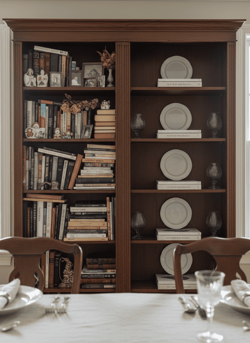 Overly Stuffed or Display-Only Bookcases