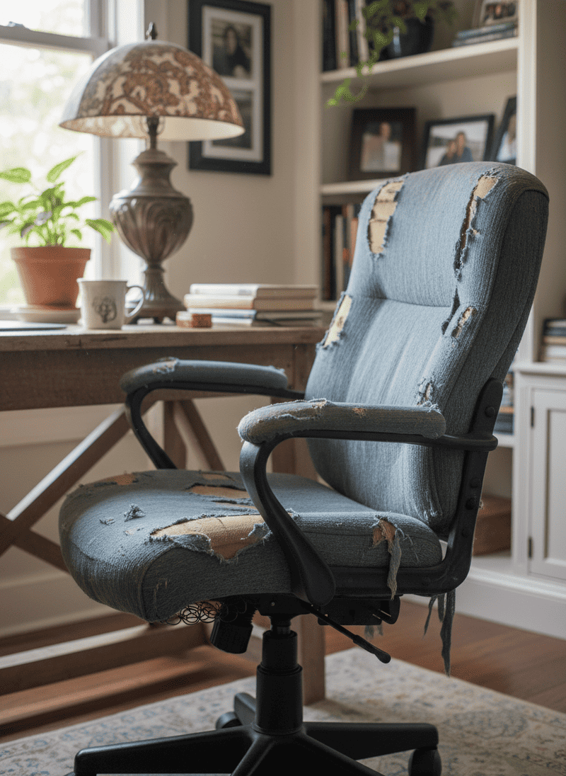 A Worn-Out or Unsupportive Office Chair