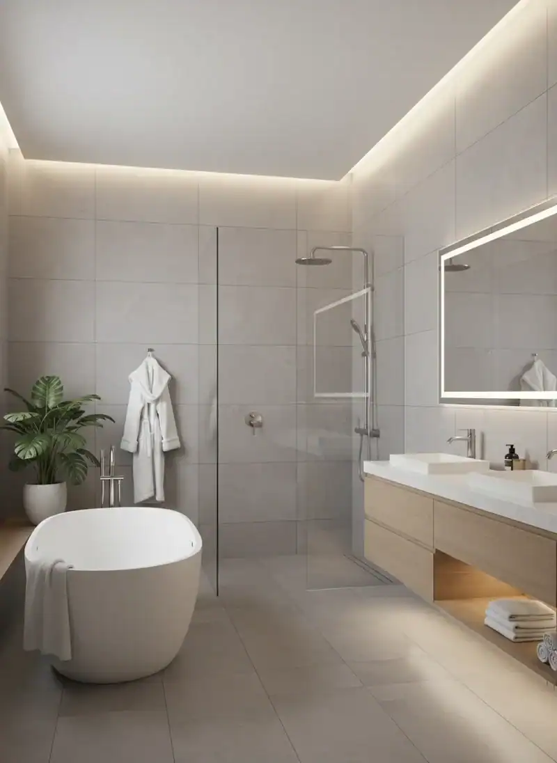 Large Format Tiles for Seamless Walls
