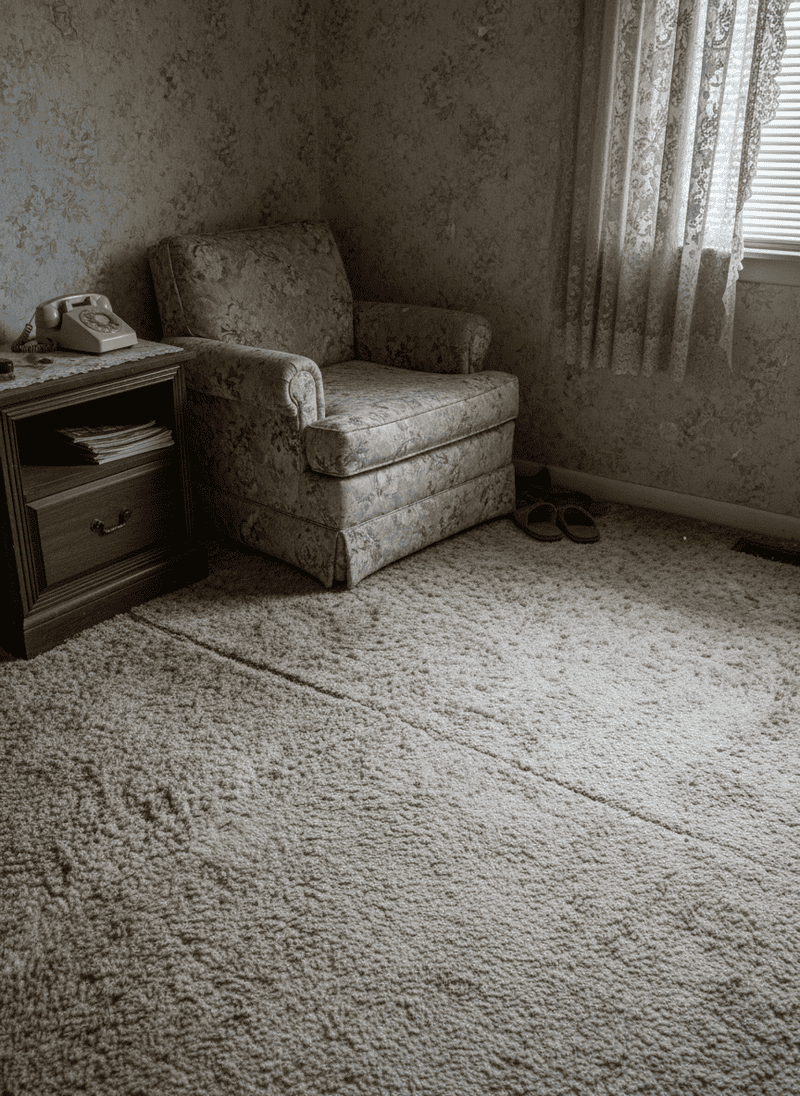 Outdated Wall-to-Wall Carpeting
