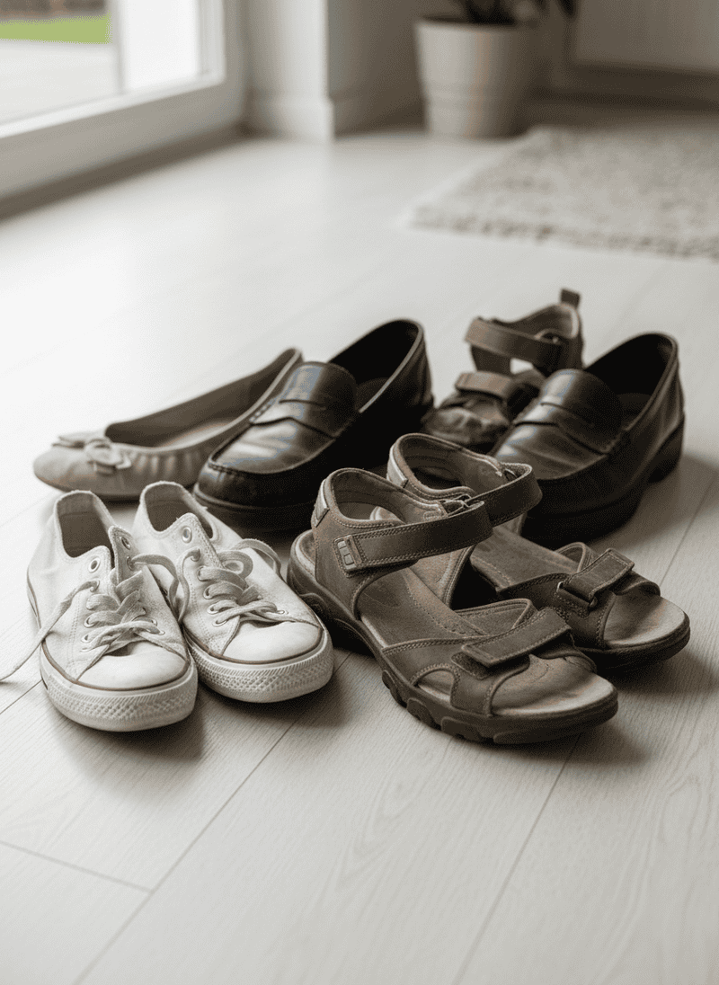 Worn-Out, Scuffed Footwear