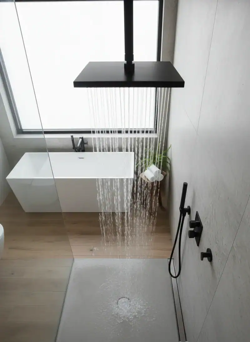 Dramatic Overhead Showerheads