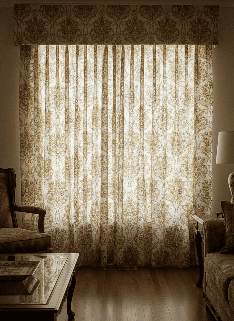 Outdated Sheers with Overly Structured Patterns