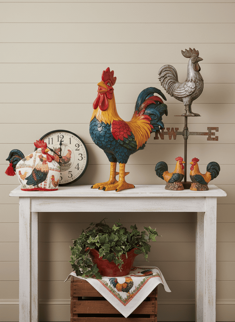 Overly Kitschy Rooster Decor