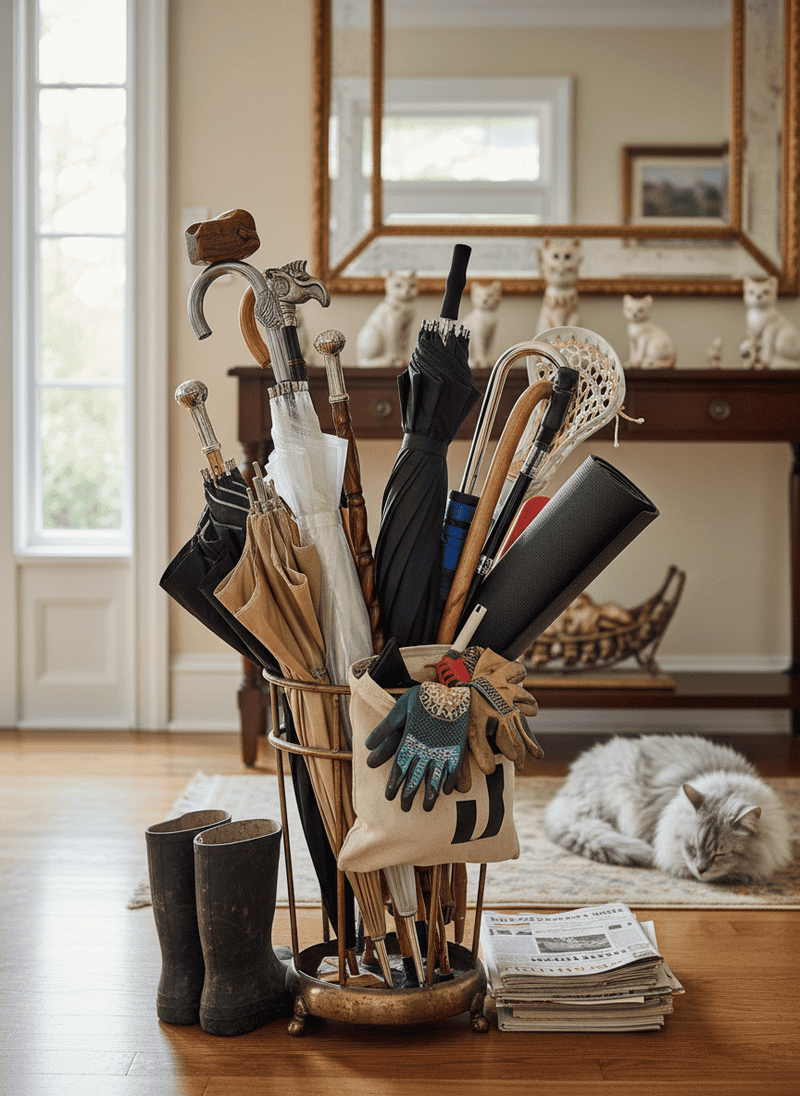 Overstuffed Umbrella Stands