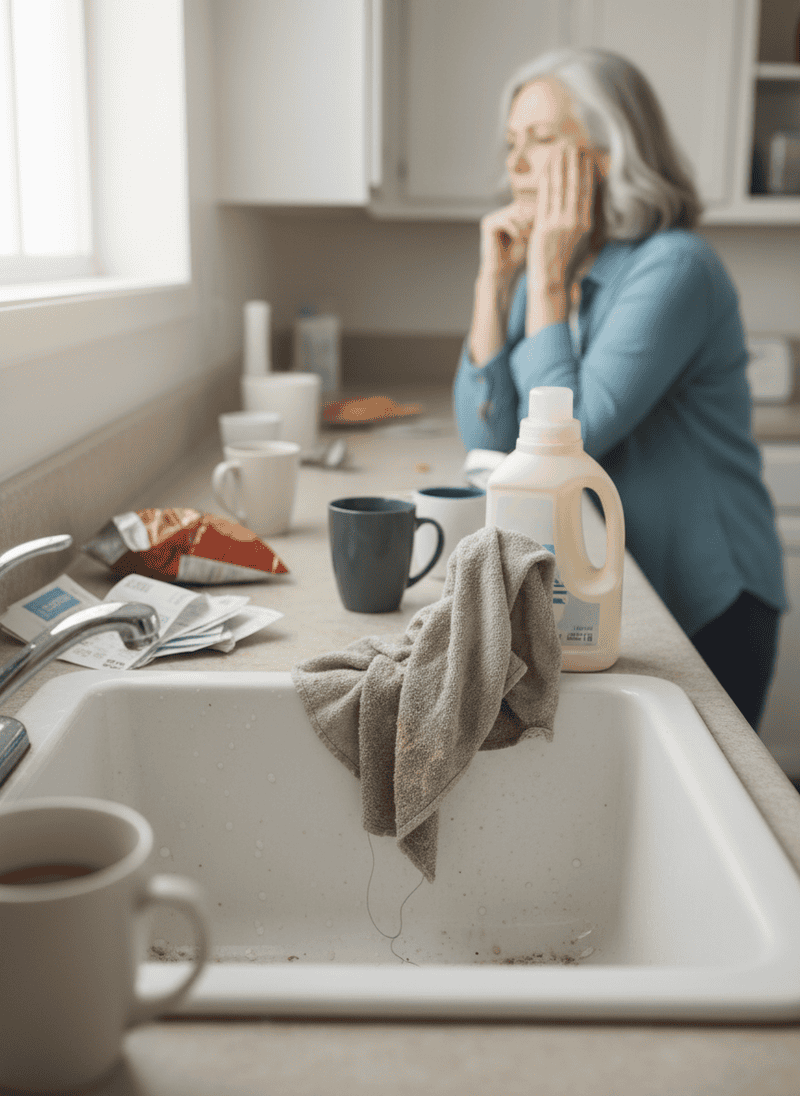 Failing to Clean the Sink Regularly