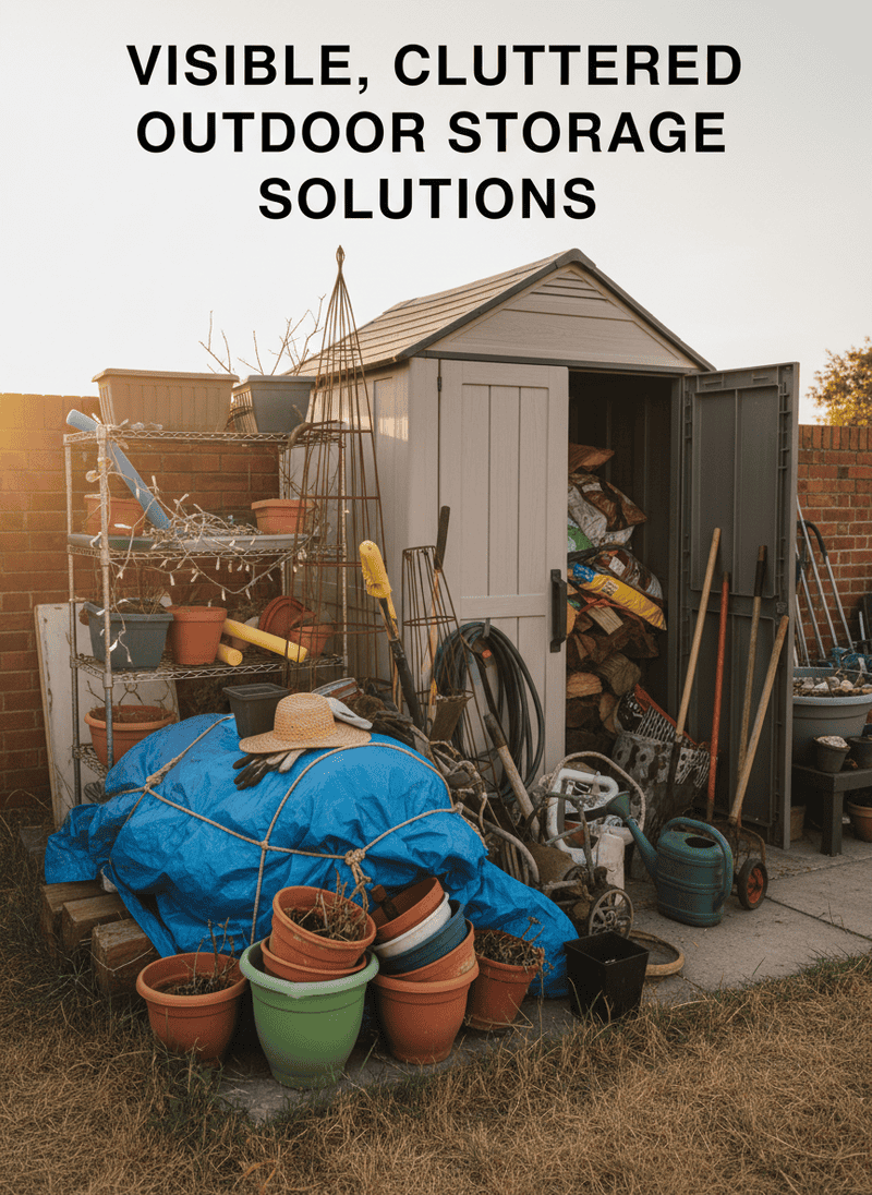 Visible, Cluttered Outdoor Storage Solutions