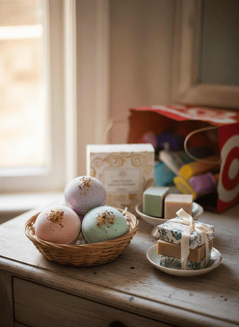 Fancy Bath Bombs and Single-Use Soaps