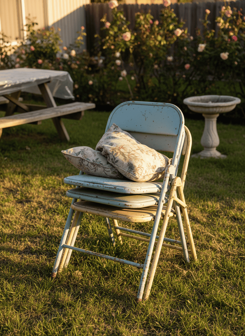 Uncomfortable Metal Folding Chairs