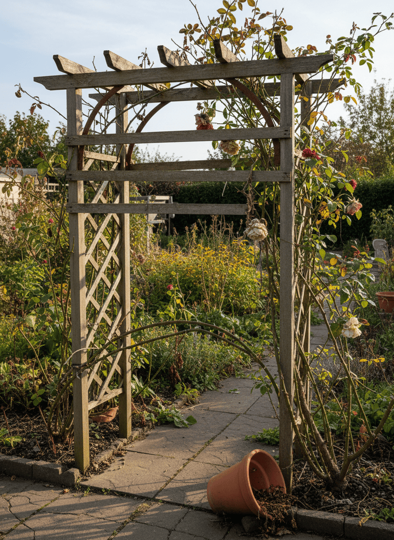 Broken or Unkempt Trellises and Arbors