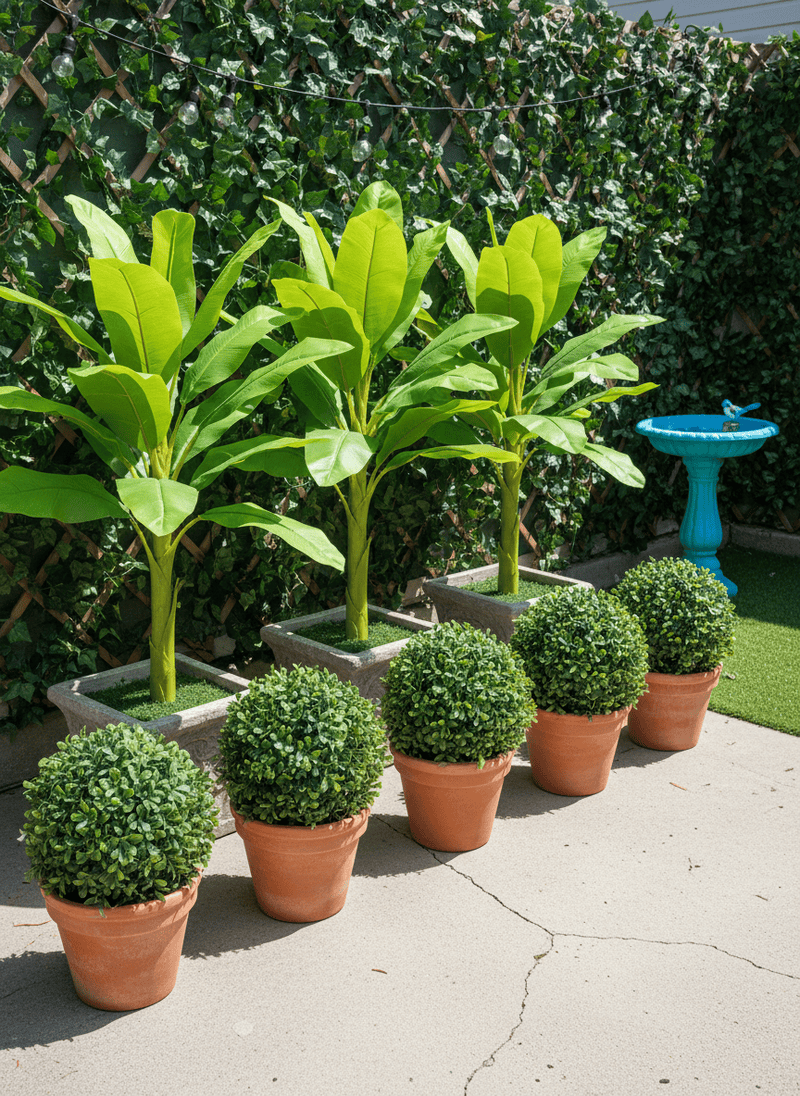 Obviously Fake Artificial Plants