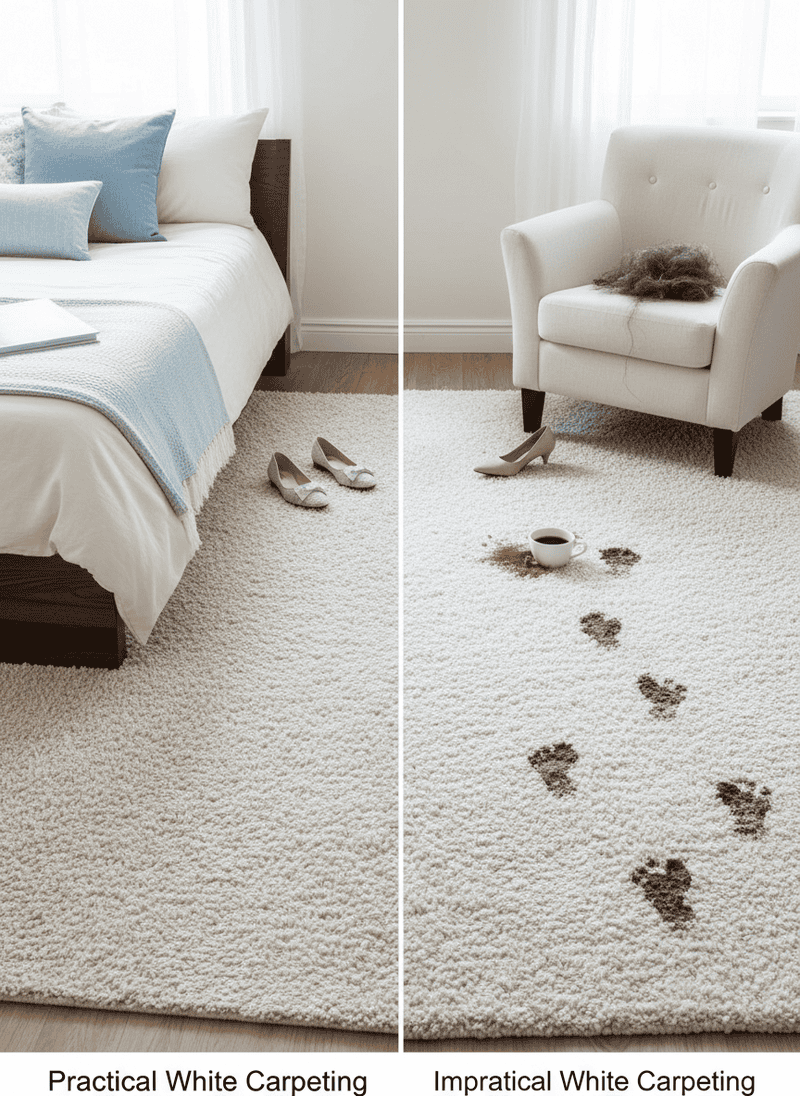 Choosing Practical Over Impractical White Carpeting