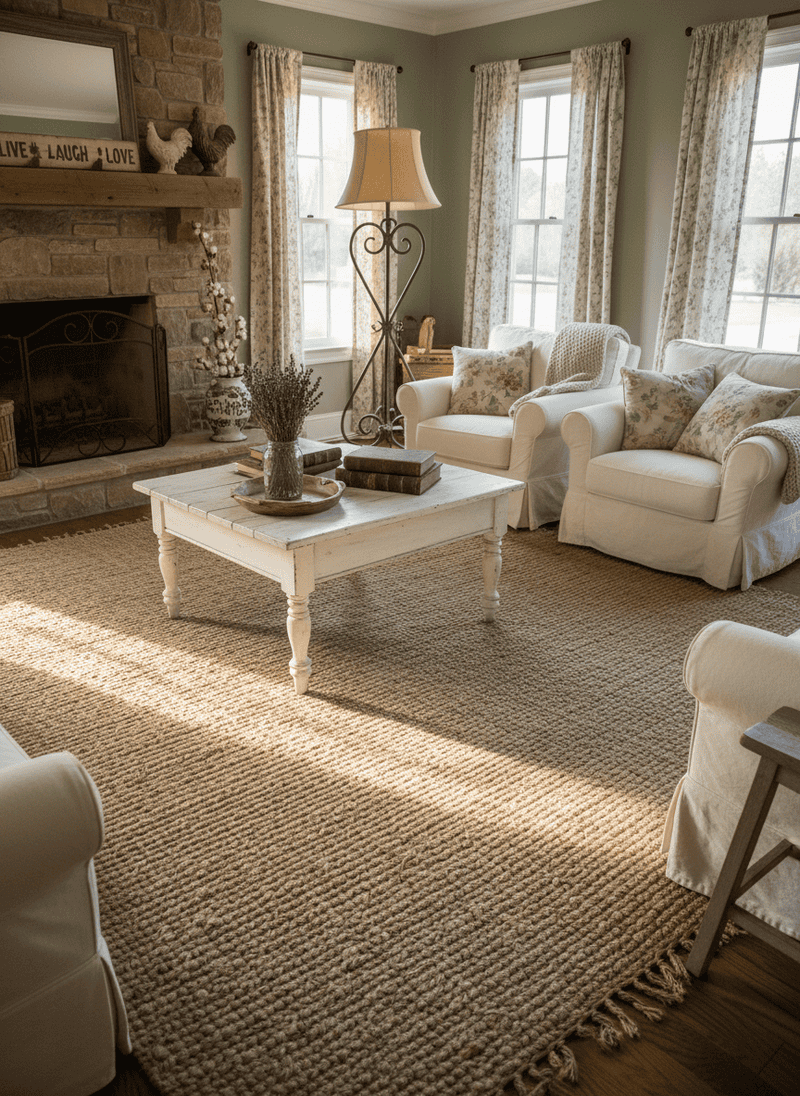Oversized Jute Rugs Everywhere
