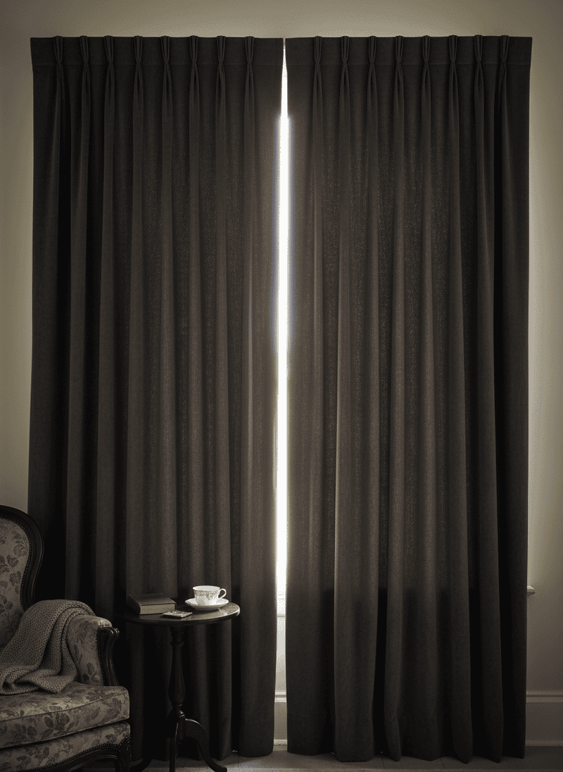 Heavy, Dark, Light-Blocking Drapes