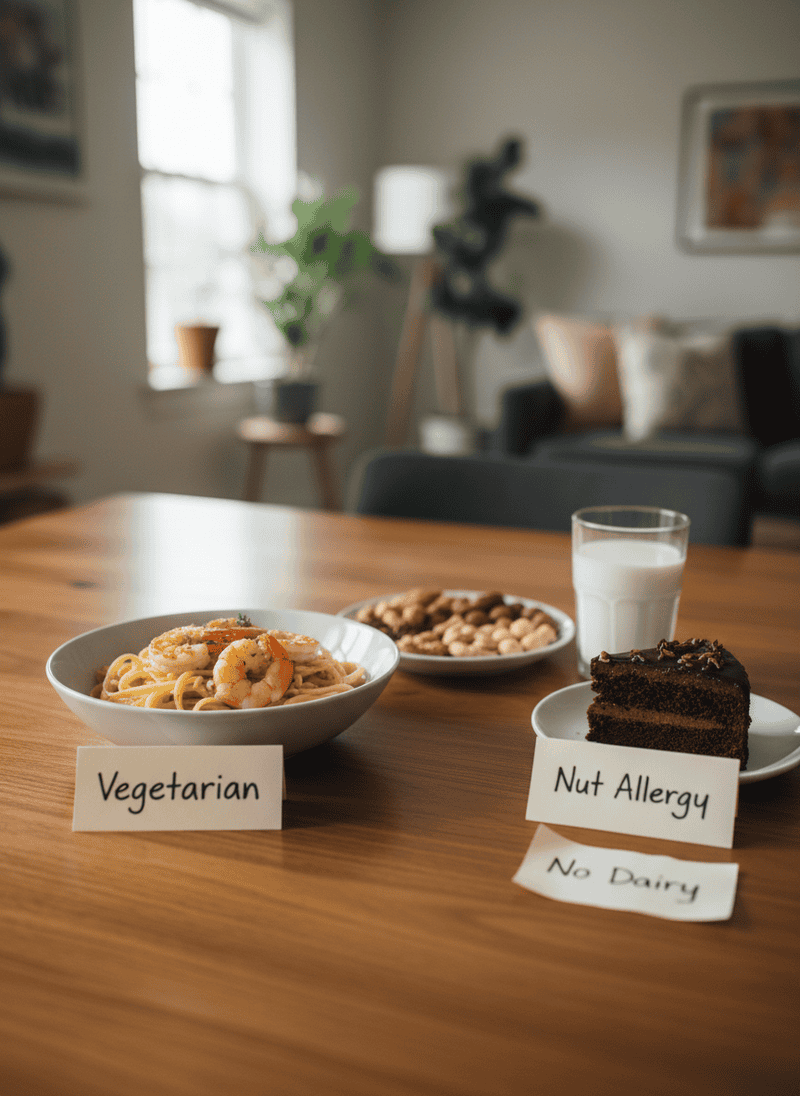 Ignoring or Forgetting Dietary Restrictions and Preferences