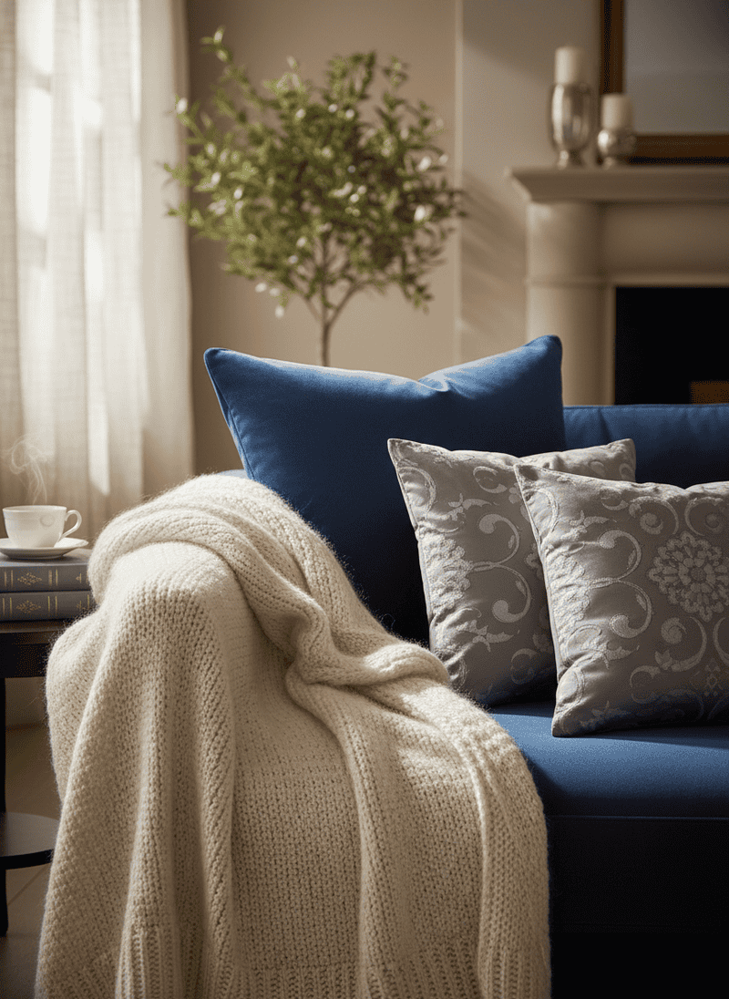 Luxurious Throw Blankets & Pillows