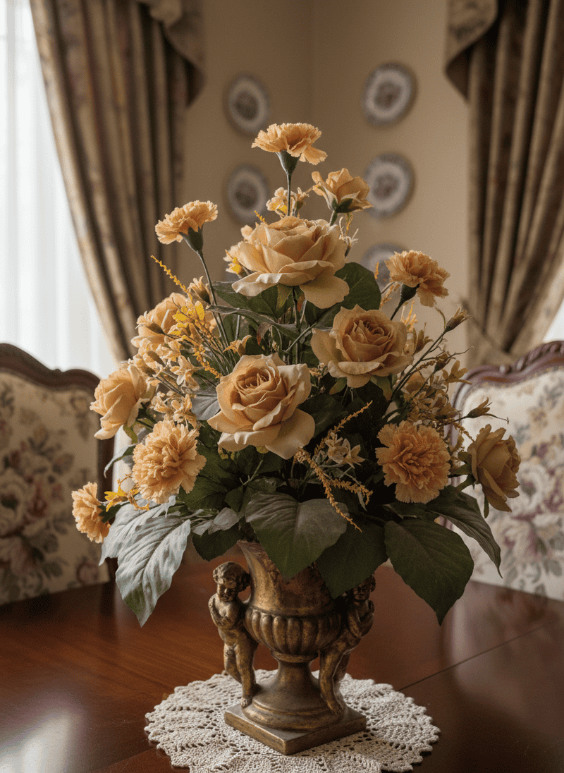 Outdated Artificial Floral Arrangements