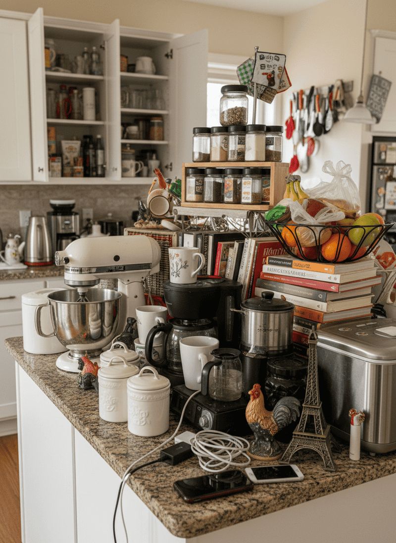 Overly Cluttered Countertops