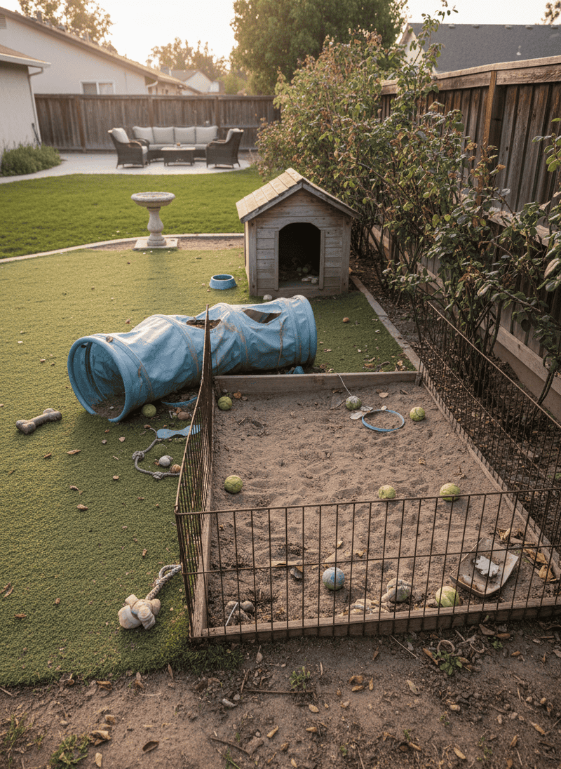 Neglected Pet Play Areas