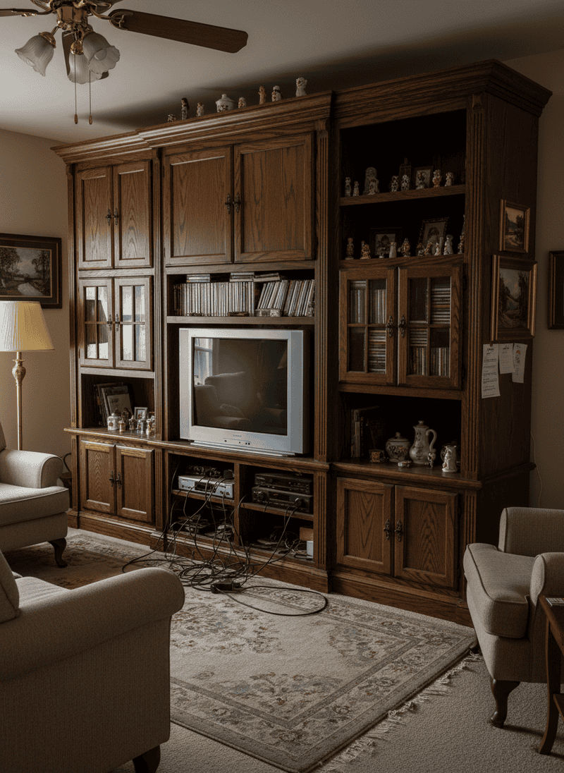 Clunky, Oversized Entertainment Centers