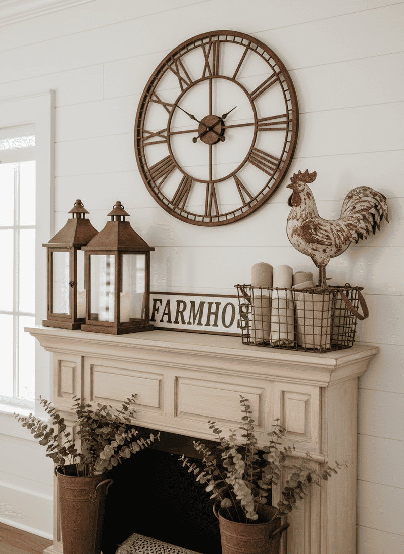 Faux Rust Metal Accents