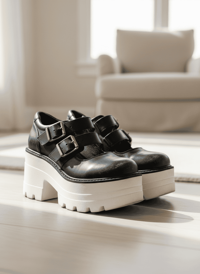 Heavy, Chunky Platform Shoes (Outdated Styles)