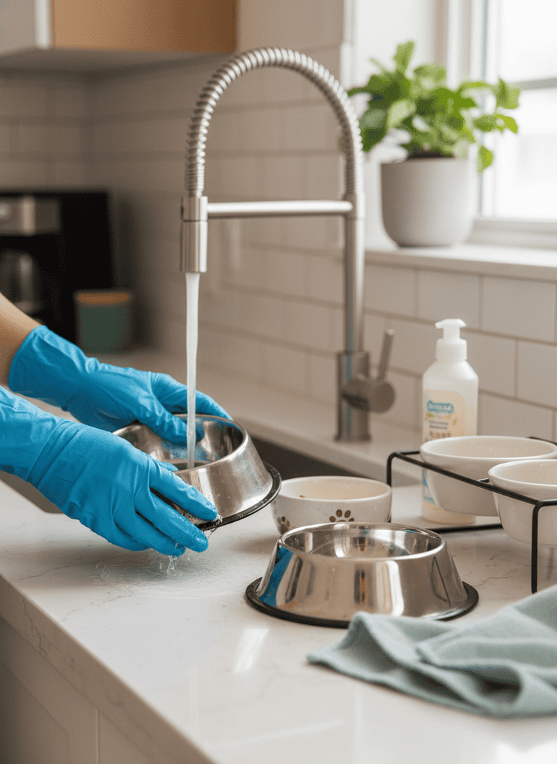 Maintaining Cleanliness of Pet Bowls