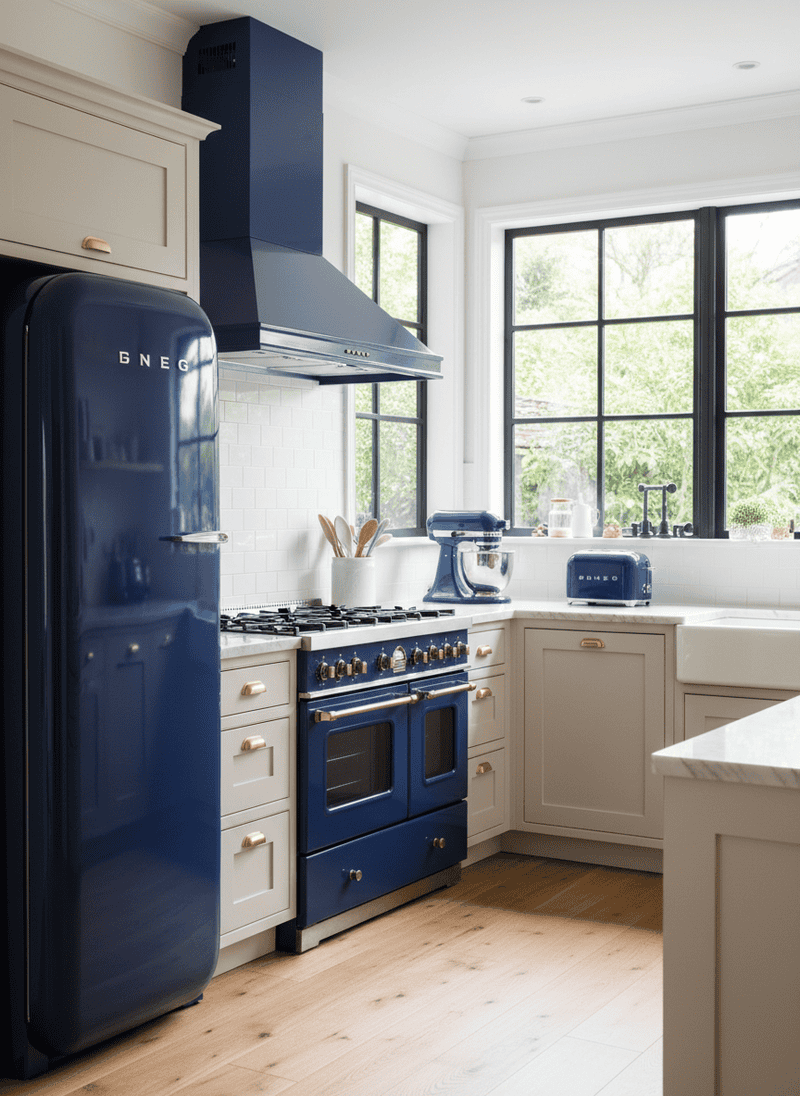 Matching Appliances in Bold Colors