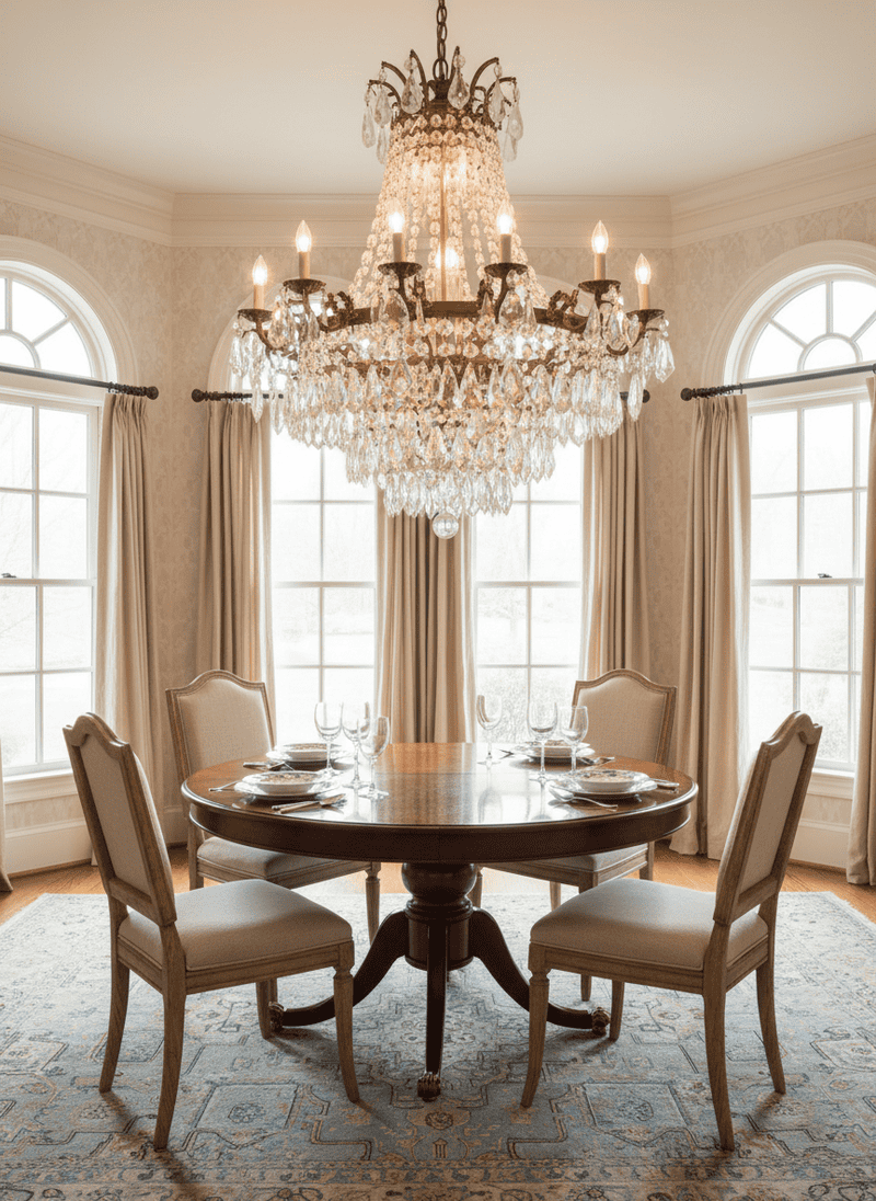 Ornate Crystal Chandeliers