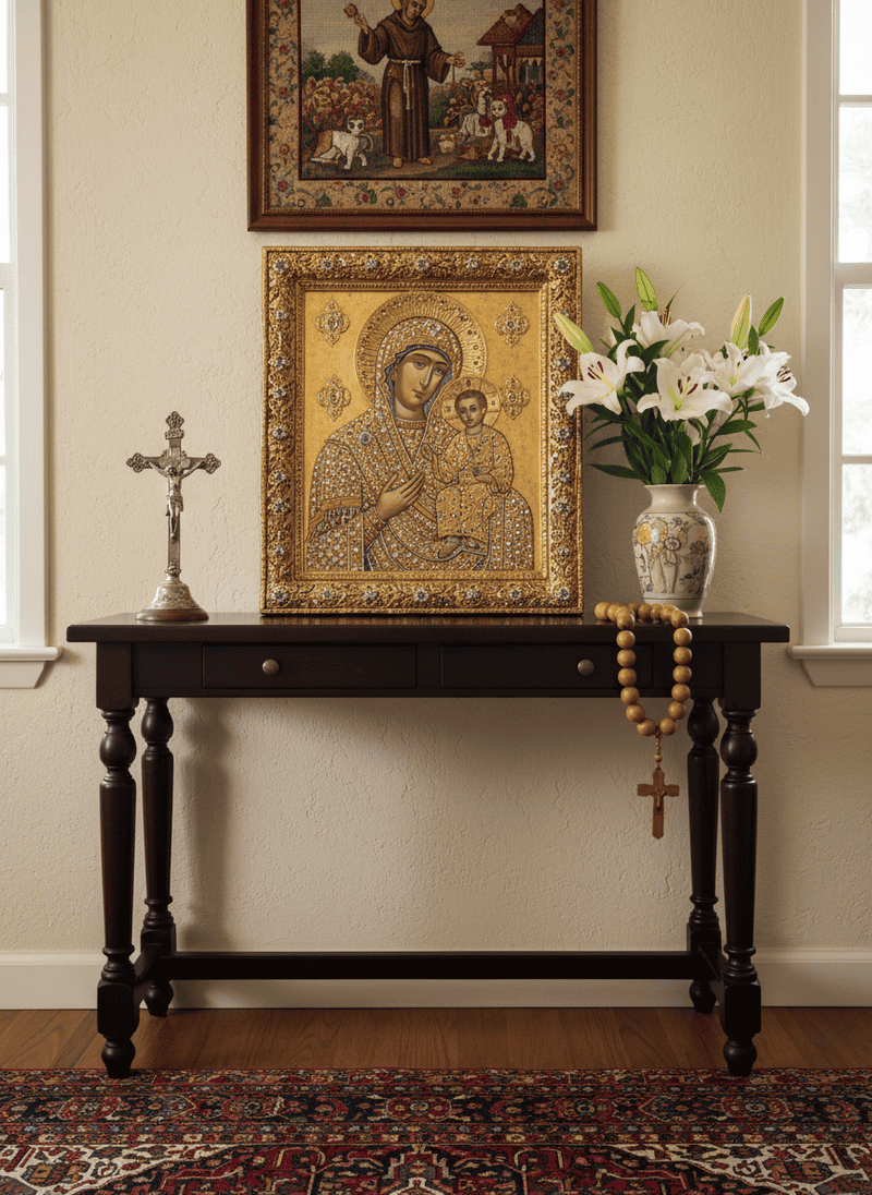 Prominently Displayed Religious Iconography