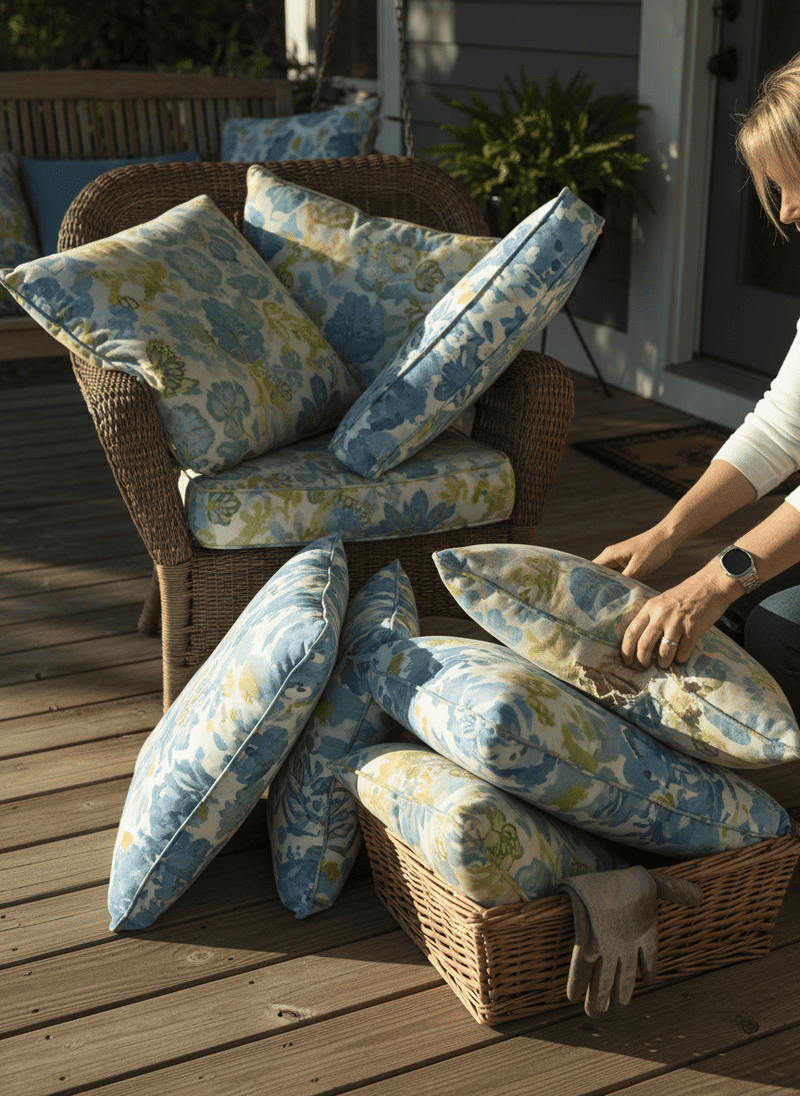 Retiring Faded Outdoor Cushions and Pillows