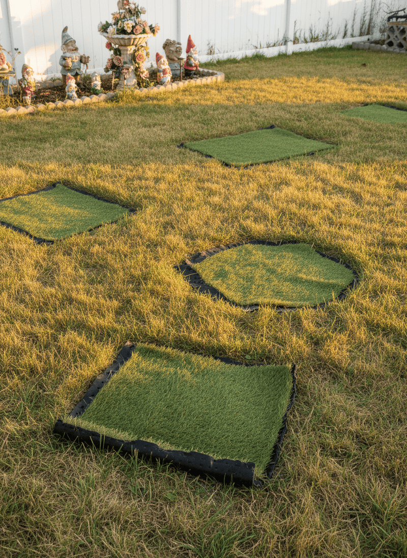 Unconvincing Artificial Turf Patches