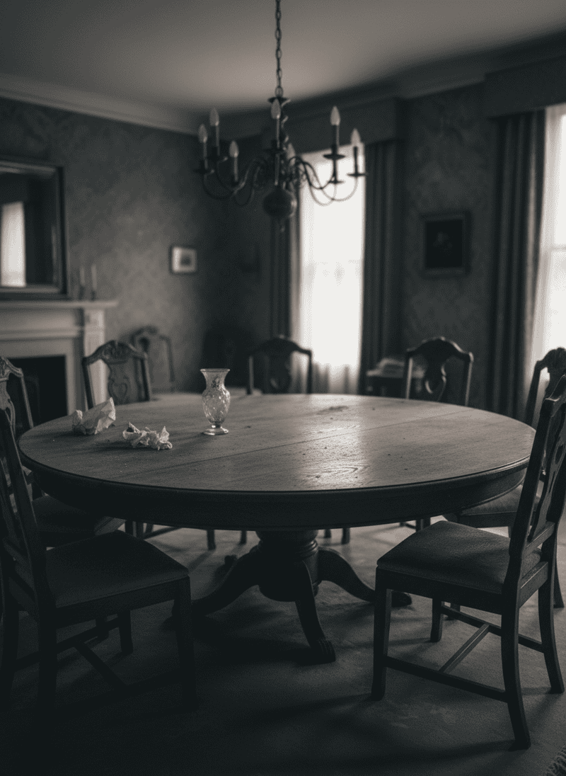 An Unused and Uninviting Dining Table