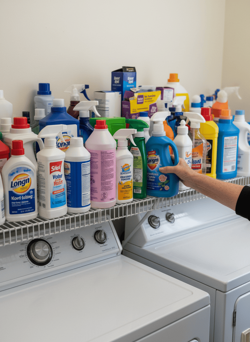 Storing Too Many Cleaning Products