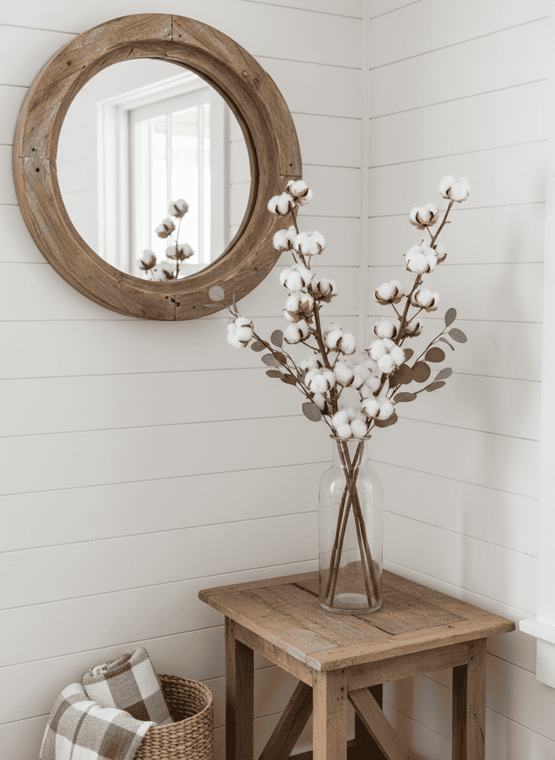 Artificial Cotton Stem Arrangements