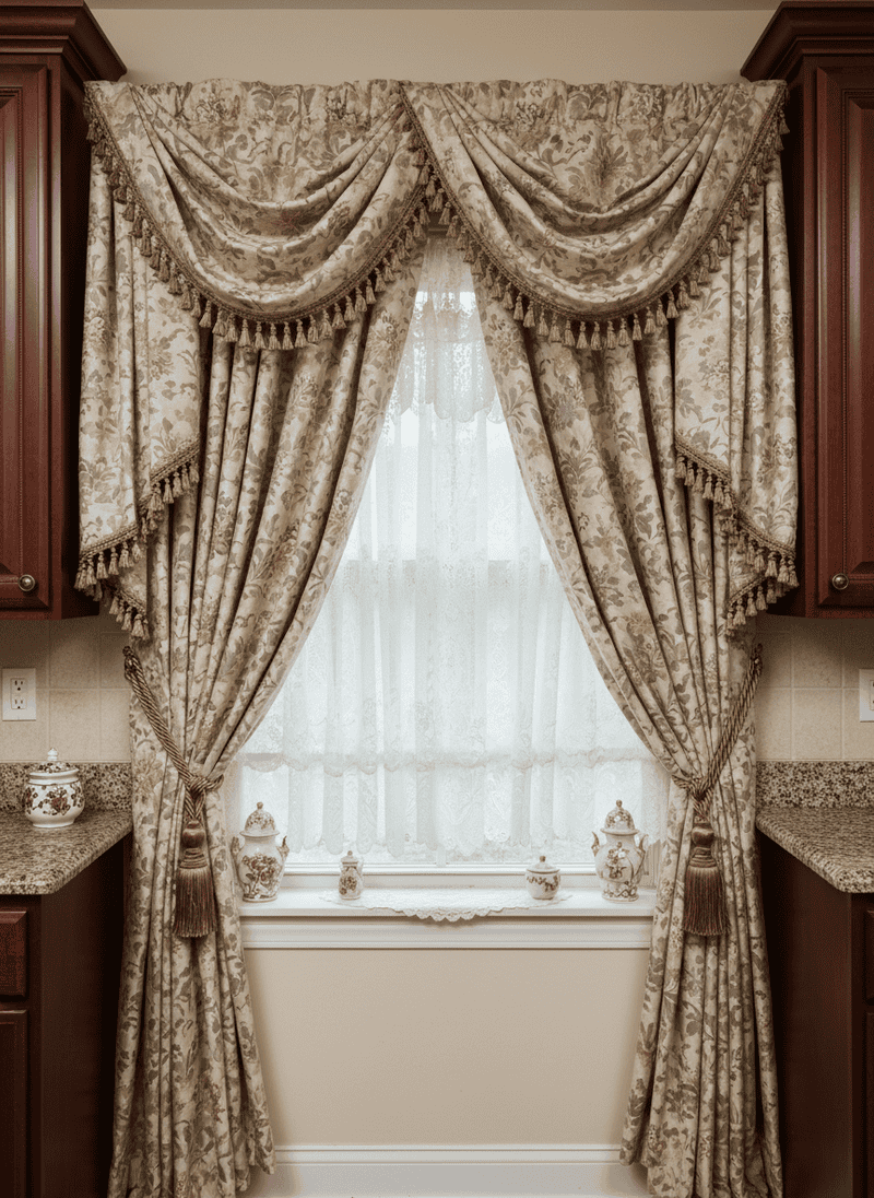 Overly Formal Window Treatments
